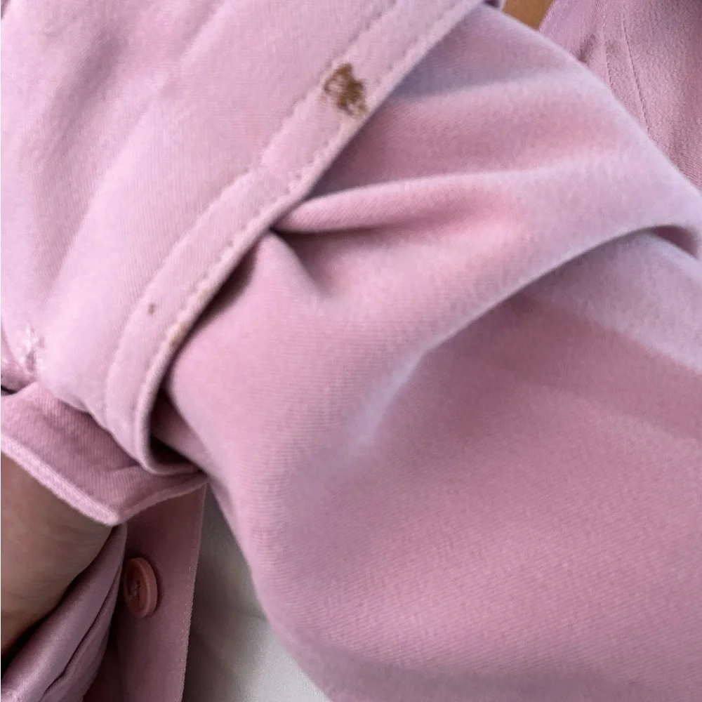 Vintage Croft & Barrow Mauve Pink Button Up Shacket Top - Picture 6 of 11